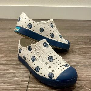 Kids Native Shoes Jefferson sz 12 Navy Dot